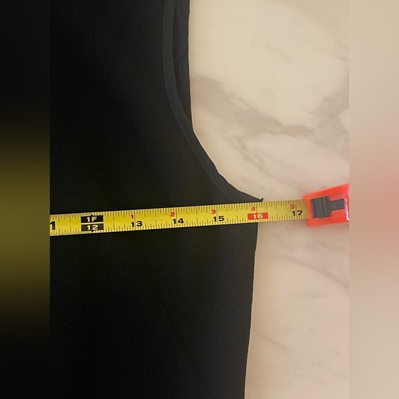 Adrianna Papell Black Sheath Dress Size 6 Lined Split Sleeve Cocktail Party - Picture 6 of 7